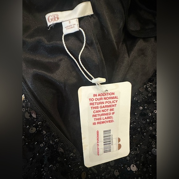 GIANNI BINI Black Sexy Sequin Mini Dress Sz 1 - NWT - Picture 13 of 16